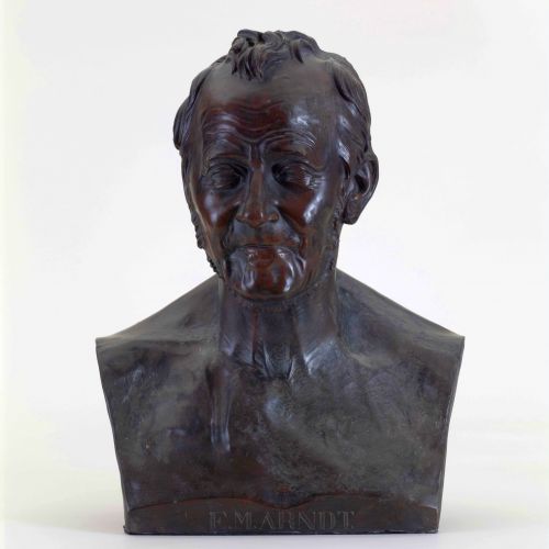 Büste des Historikers und Dichters Ernst Moritz Arndt, die von Bernhard Afinger nach dem lebenden Modell erstellt wurde